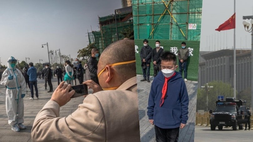 Coronavirus, 3 minuti di silenzio nazionale in Cina