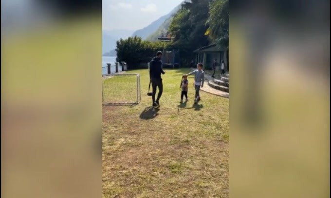La quarantena di Icardi: figli e pallone