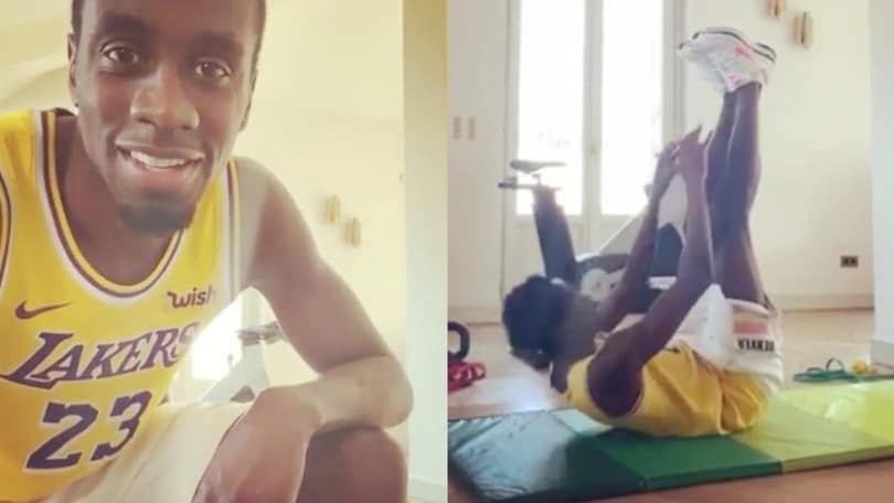 Cristiano Ronaldo battuto da Matuidi nella challenge degli addominali