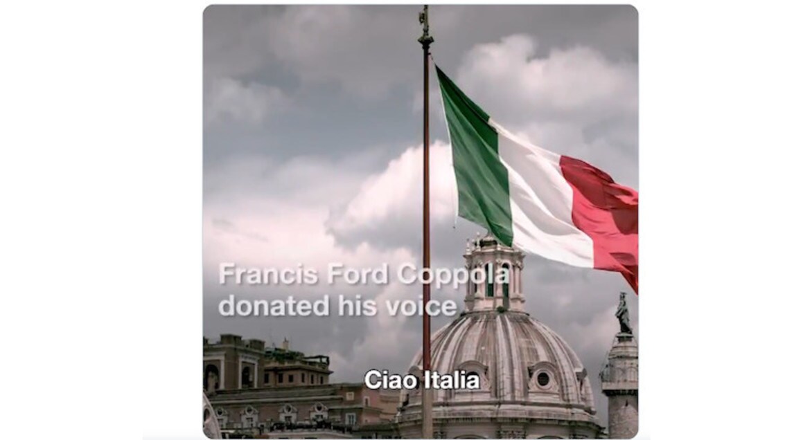 Coronavirus, Fiat e Francis Ford Coppola: parole d'amore per l'Italia VIDEO
