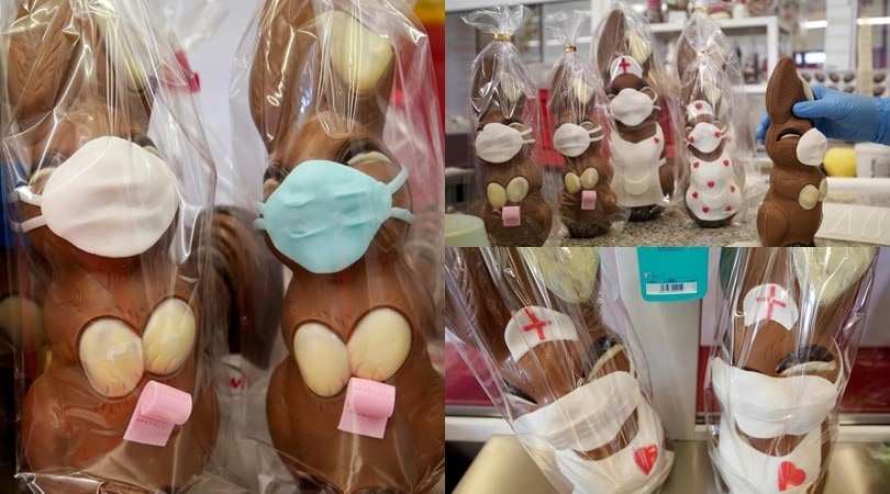 Coronavirus, in Germania arrivano i coniglietti di cioccolata con la mascherina