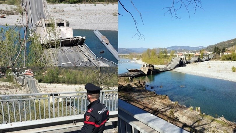 Massa-Carrara, tragedia sfiorata: le terribili immagini del ponte crollato