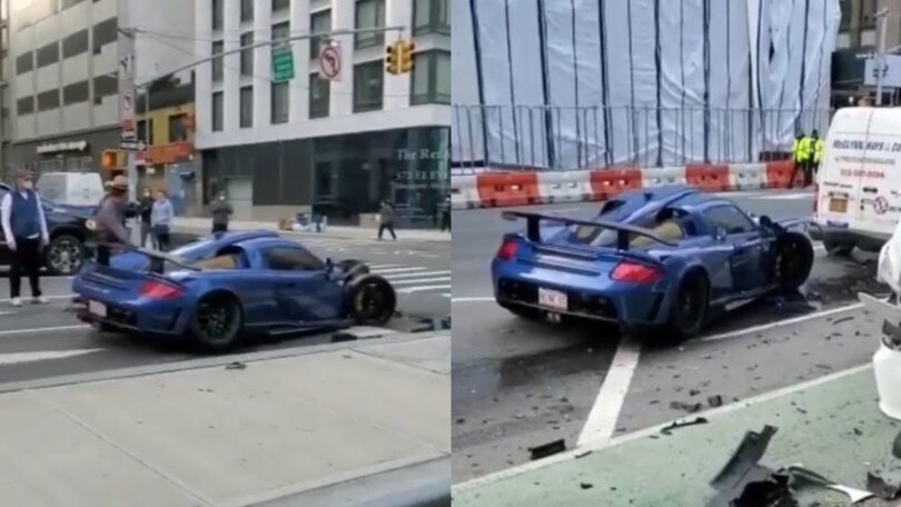 Incidente a New York: distrugge l'auto da 800mila euro e fugge via