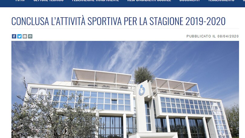 Fipav, ufficiale: chiusa la stagione 2019/2020