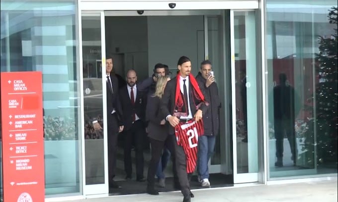 Allenamento in Svezia per Ibrahimovic