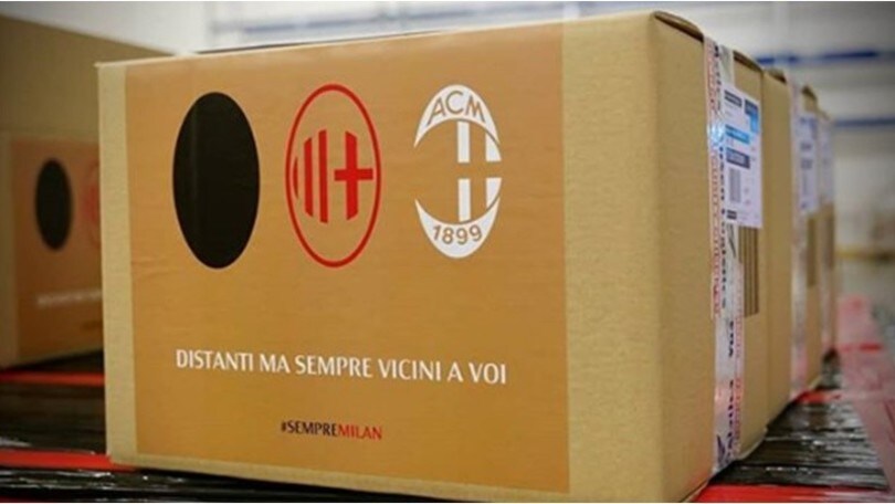 Il Milan consegna 2mila care pack per gli abbonati over 65