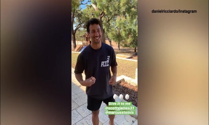 F1, Daniel Ricciardo fenomeno con le uova