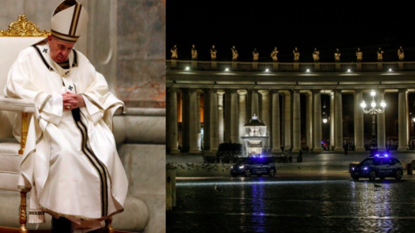 Coronavirus: Veglia Pasquale del Papa, Piazza San Pietro è vuota