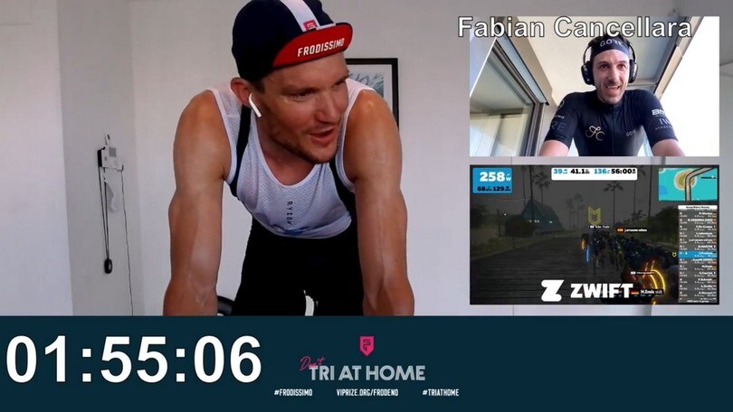 Jan Frodeno, che bomba: fa un ironman in casa per beneficenza