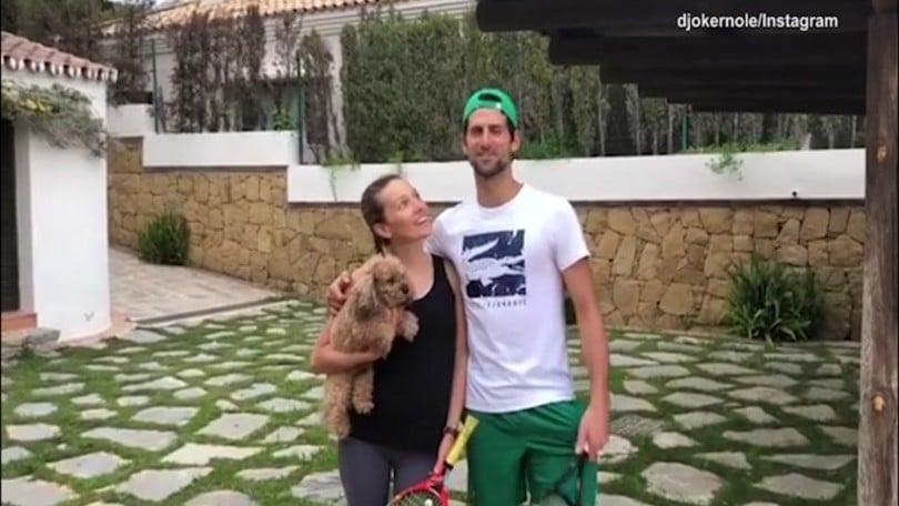 Djokovic e Jelena rispondono a Murray nella sfida delle 100 volèe
