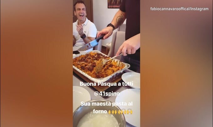 Che pranzo per i fratelli Cannavaro: in Cina con friarielli e casatiello