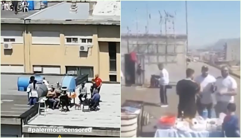 Palermo: grigliata, balli e fuochi d'artificio sui tetti