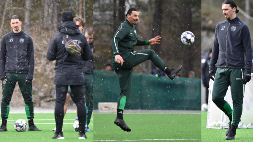 Milan, Ibrahimovic si allena ancora con l'Hammarby