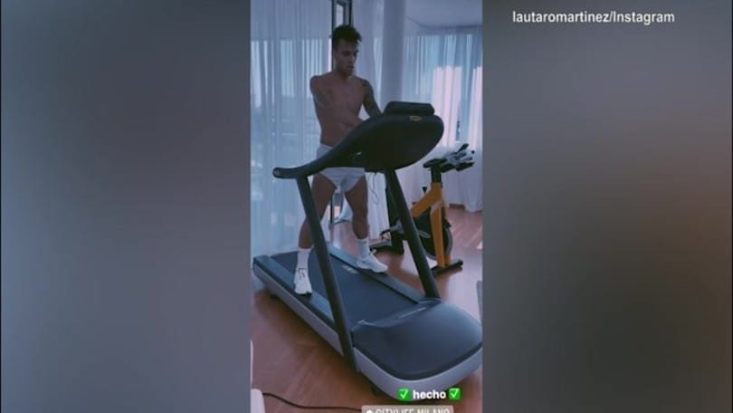 Il tapis roulant sfianca Lautaro Martinez