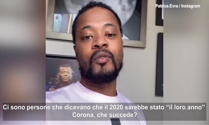 Patrice Evra parla direttamente al coronavirus