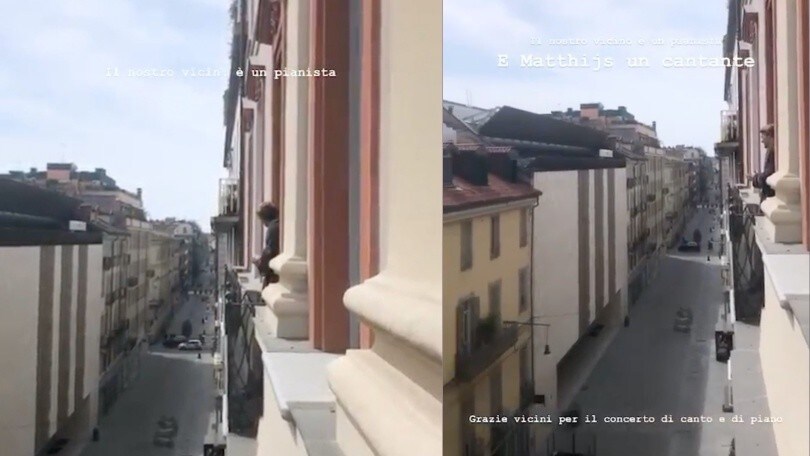 Coronavirus, Juve: De Ligt canta "Hey Jude" dal balcone