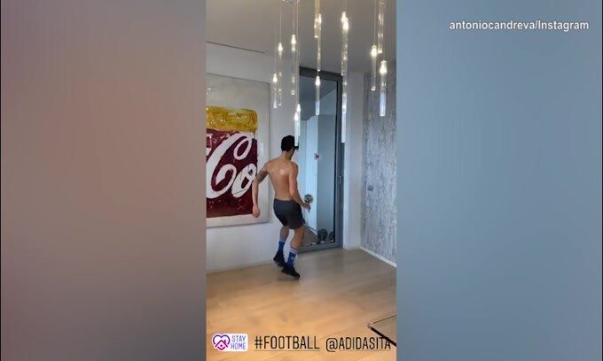 Candreva, palleggi di grande qualità in casa!
