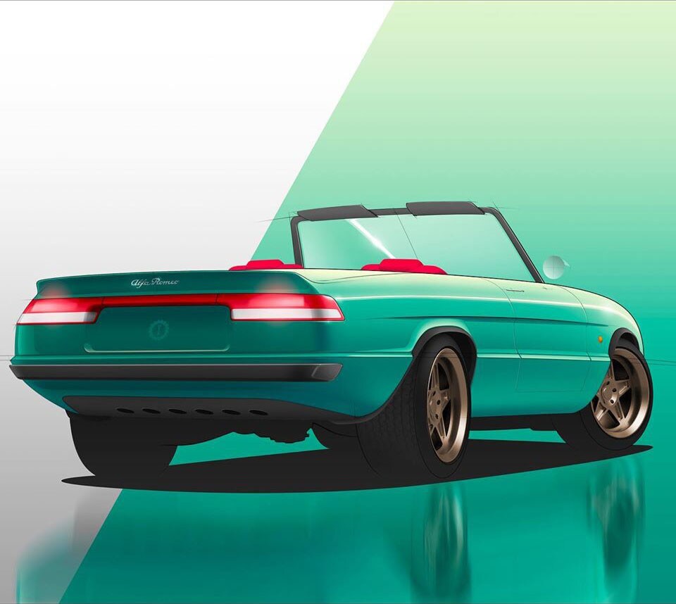 Alfa Romeo spider elettrica di Garage Italia: le immagini