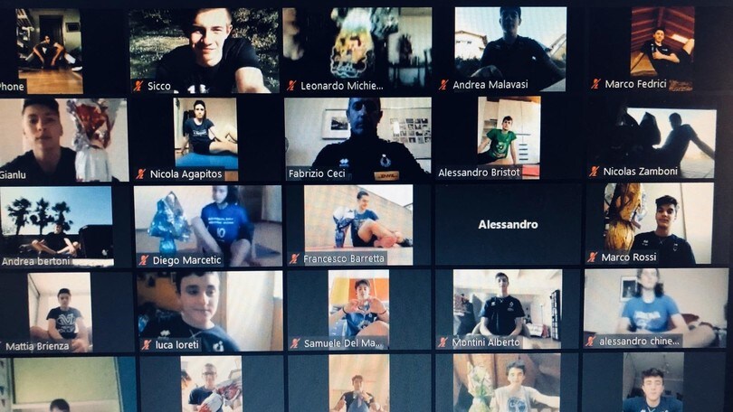 Gli under azzurri si preparano on line