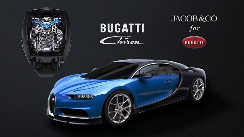 Bugatti Chiron Tourbillon, l'orologio sfrenato da 1500 cv col motore W16