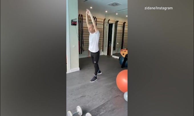 Zidane, super allenamento!