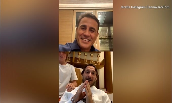 Totti a Cannavaro: "Ma come hai fatto a vincere il Pallone d'Oro?"