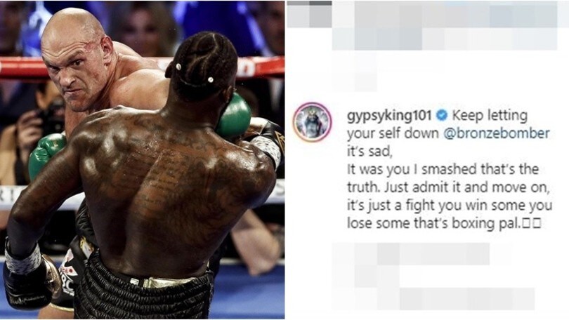 Wilder: "Non ero al 100% nell'ultimo match". Dura risposta di Fury: "Smettila, sei pietoso"