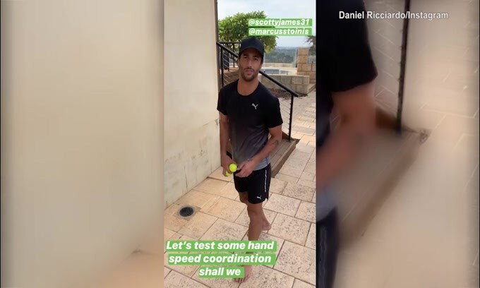 Ricciardo lancia una nuova sfida su Instagram