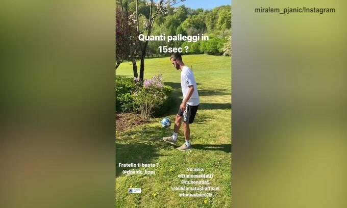 Juve, quanti palleggi fa Pjanic in 15 secondi?