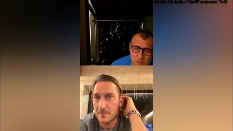 Totti scherza: "Zeman? Domani scale, ma lui è nascosto nel pozzo"