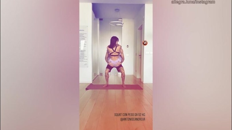 Candreva-Allegra, sexy allenamento vietato....ai minori