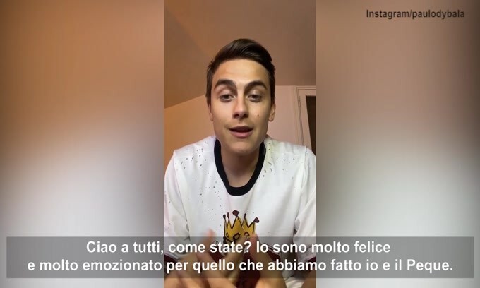 Dybala emozionato dalle adesioni a Champlay