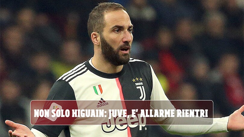 Non solo Higuain: Juve, è allarme rientri