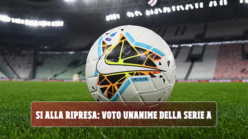Coronavirus, sì alla ripresa: voto unanime dei club di Serie A