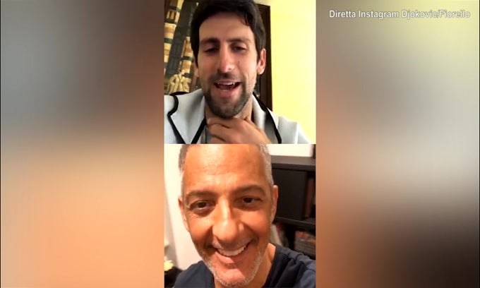 Djokovic e Fiorello, che show su Instagram!