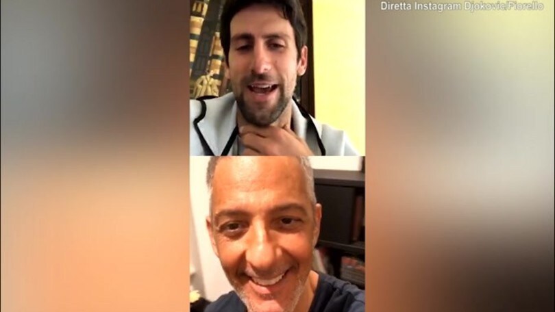 Djokovic e Fiorello, che show su Instagram!