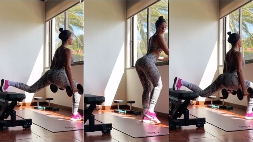 Georgina, allenamento su Instagram con risposta di Ronaldo