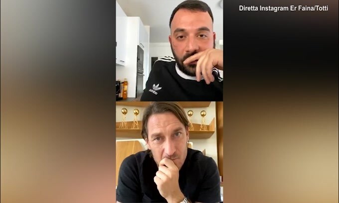 Totti: "Una proposta della Lazio per mio figlio? Ci penserei"