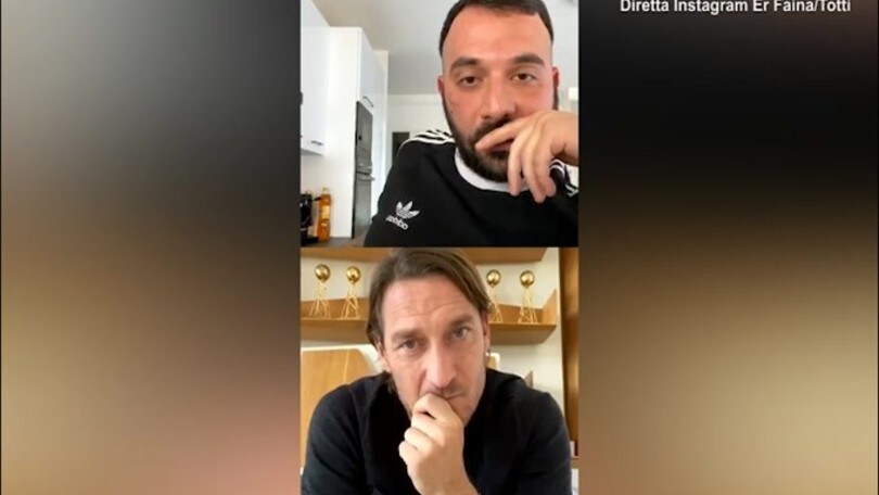 Totti: "Una proposta della Lazio per mio figlio? Ci penserei"