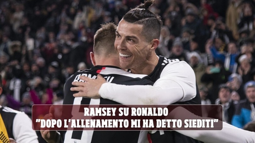 Il retroscena di Ramsey su Ronaldo: "Dopo l'allenamento mi ha detto siediti con me..."