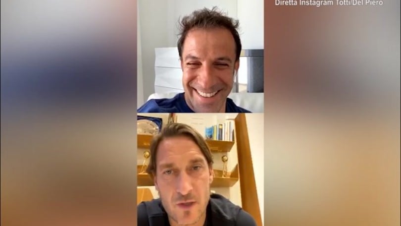 Totti a Del Piero: "Mica sono scemo che porto mio figlio alla Lazio"