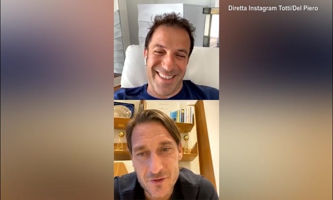 Totti a Del Piero: "Da quando Cannavaro ha vinto il pallone d'oro è stata la fine.."