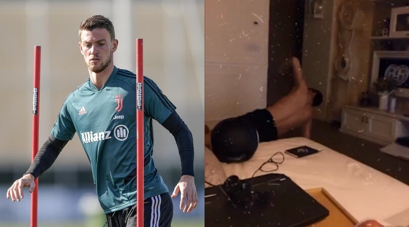 Juve, Rugani lavora duro mentre la compagna si rilassa