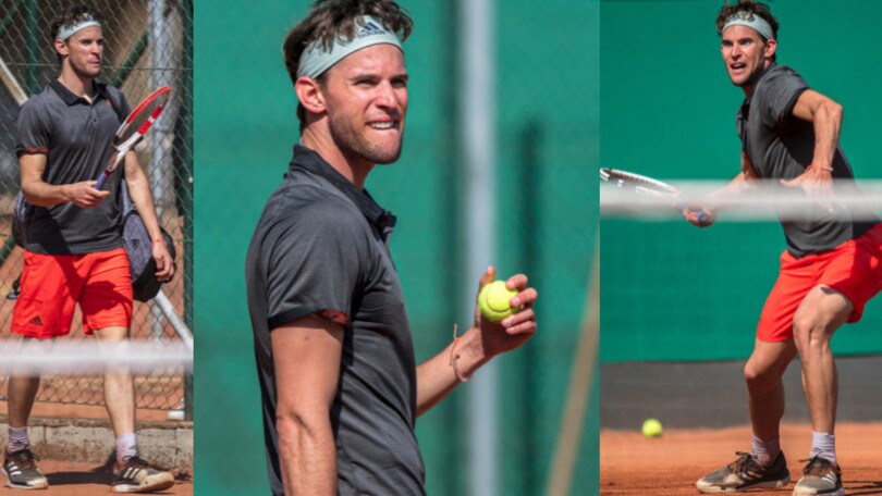 Thiem si allena in Austria durante il Coronavirus