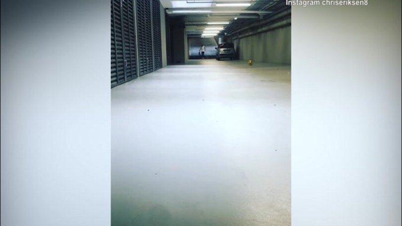 Eriksen, allenamento in garage col figlio