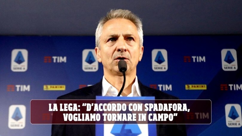 La Lega: "D'accordo con Spadafora, vogliamo tornare in campo"
