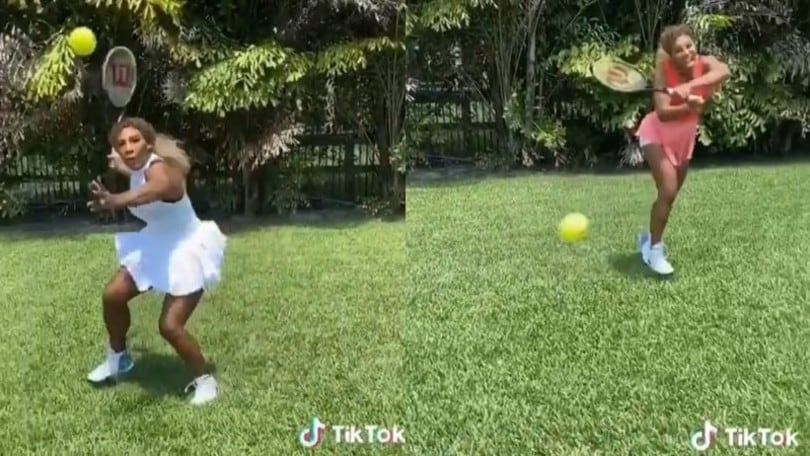 Serena Williams infila con un passante... Serena Williams