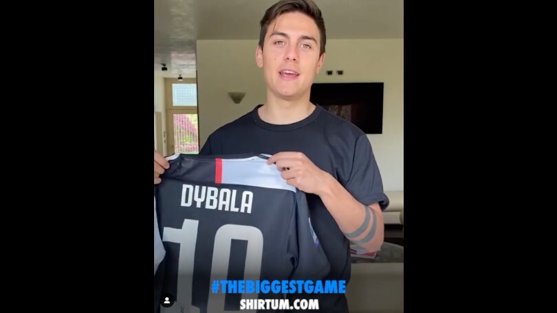 Coronavirus, Dybala mette all'asta la maglia indossata contro l'Inter
