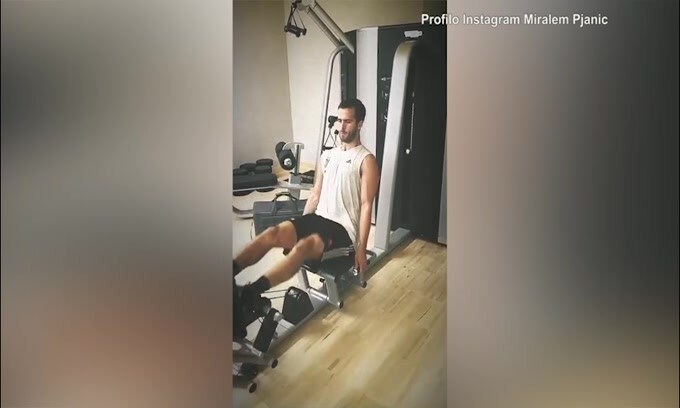 L'allenamento gambe di Pjanic