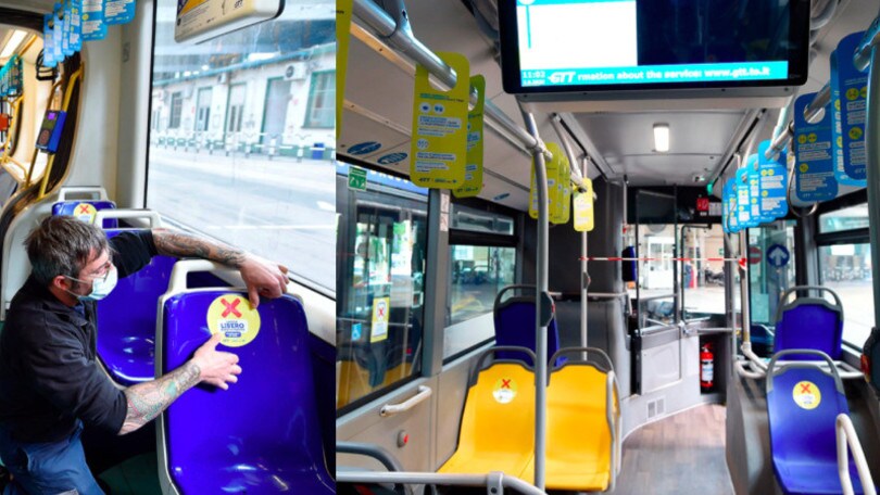 Torino, lavori su bus e mezzi pubblici per la fase 2